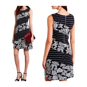Maeve Effamy Dress Black and White Floral Size Medium